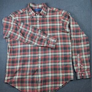 Ralph Lauren Plaid‎ Flannel Shirt Button Down Long Sleeve Classic Fit